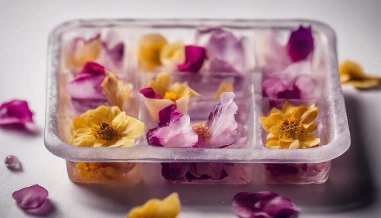 floral ice cube ideas