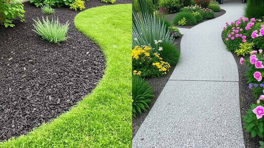 comparing landscaping ground covers