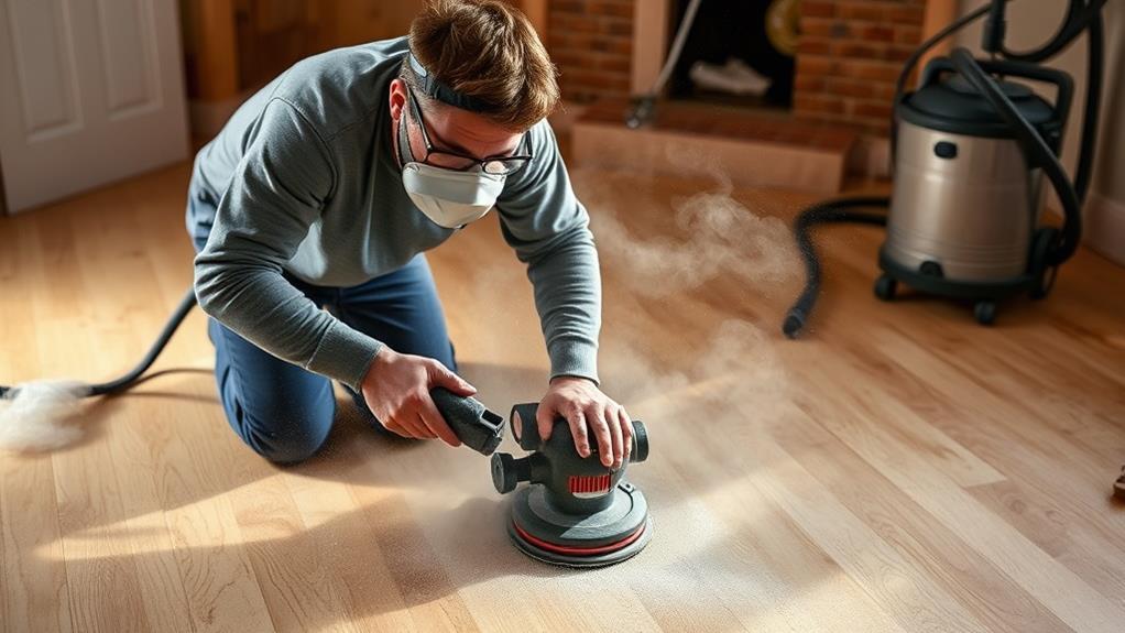 minimize dust when sanding