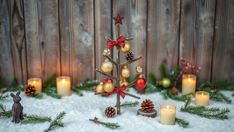 rustic holiday tree decor